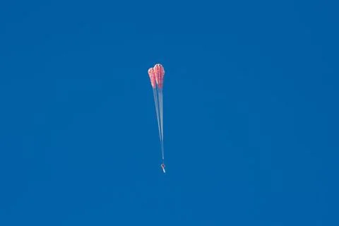 RECORD DATE NOT STATED  An Orion parachute test to qualify for mission wit... Stock Photos