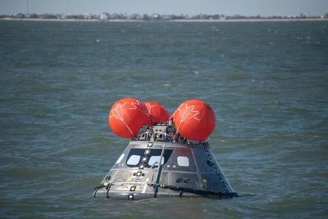 RECORD DATE NOT STATED  The Orion Crew Module Uprighting System (CMUS) and... Stock Photos