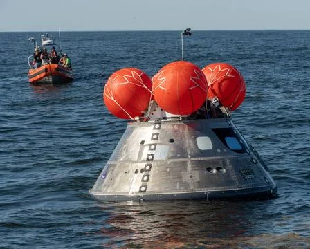 RECORD DATE NOT STATED  The Orion Crew Module Uprighting System (CMUS) and... Stock Photos
