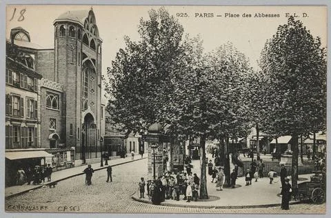 RECORD DATE NOT STATED  P. Marmuse, 308. Paris place de l Alma (registered... Stock Photos