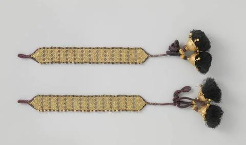 RECORD DATE NOT STATED  Pair of upper arm bracelets (baju bandh), anonymou... Stock Photos