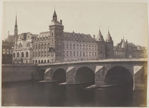 RECORD DATE NOT STATED  The Palais de Justice and Le Pont au Change, Paris... Stock-Fotos