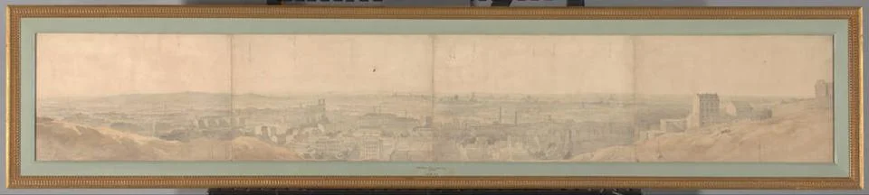 RECORD DATE NOT STATED  Panoramic Face in Paris, Hendrik Albert van Trigt,... Stockfoto's