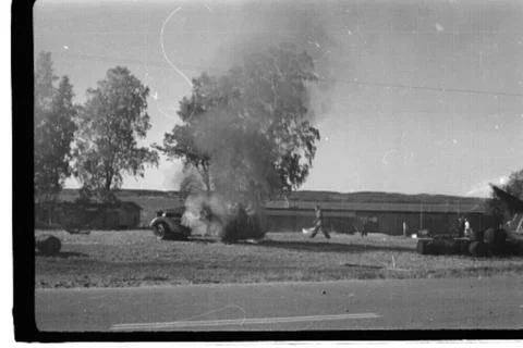 RECORD DATE NOT STATED Parachute School in Karlsborg 1950s. Copyright: xpi... 写真素材
