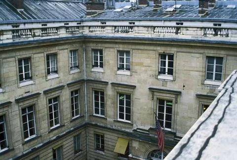 RECORD DATE NOT STATED Paris - Annex Office Building - 1978, United States... Fotos de archivo