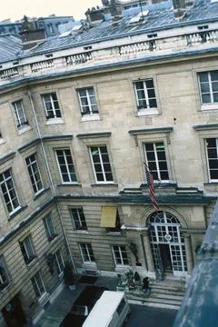 RECORD DATE NOT STATED Paris - Annex Office Building - 1978, United States... Fotos de archivo