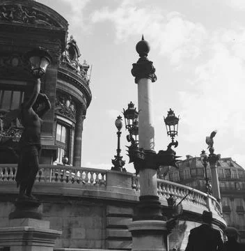 RECORD DATE NOT STATED Paris Scenes (Rue de la Paix, Opera House). Photogr... Stock Photos