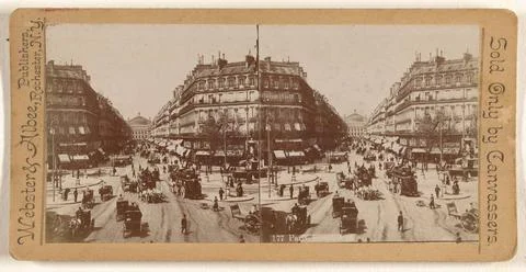 RECORD DATE NOT STATED Paris, Opera Ave.. Webster &amp; Albee Copyright: xpiem... Stockfoto's