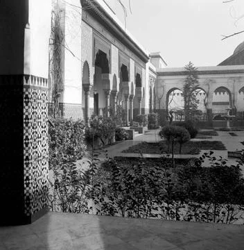 RECORD DATE NOT STATED Paris Mosque. Photographs of Marshall Plan Programs... Stock Photos