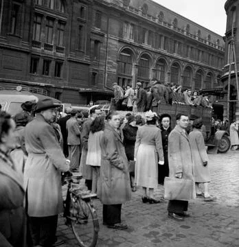 RECORD DATE NOT STATED Paris Traffic on Strike Day. Photographs of Marshal... Foto stock