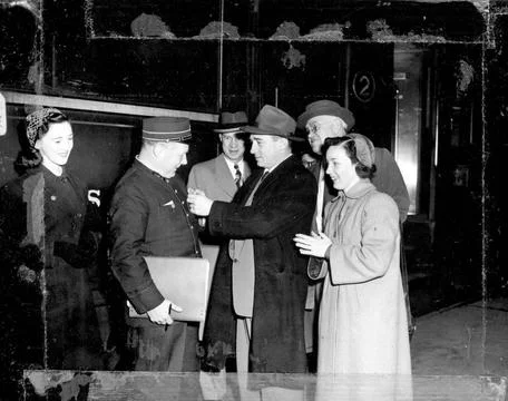 RECORD DATE NOT STATED Paris - Athens Train. Photographs of Marshall Plan ... Stock Photos