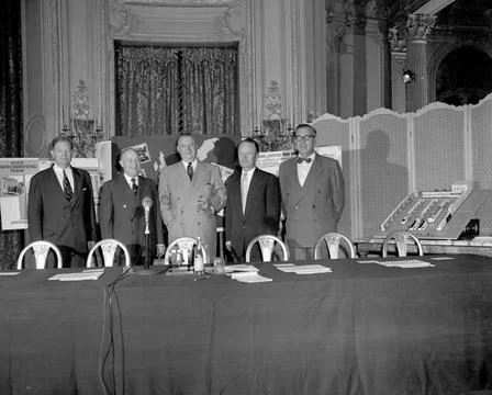 RECORD DATE NOT STATED Paris Chamber of Commerce Honors American Food Merc... Stock Photos