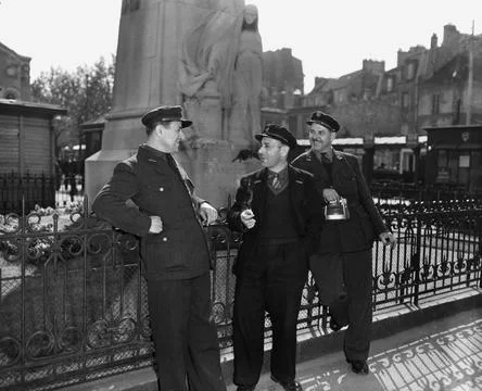 RECORD DATE NOT STATED Paris Bus Driver Fights Against Communism. Photogra... Stock Photos