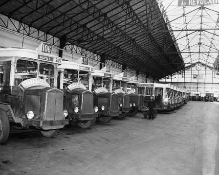 RECORD DATE NOT STATED Paris Bus Driver Fights Against Communism. Photogra... Stock Photos