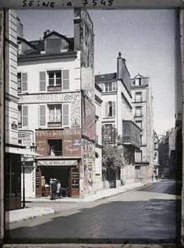 RECORD DATE NOT STATED Paris (9th arr.), France The angle of the streets o... Stock Photos