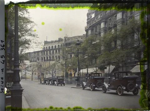 RECORD DATE NOT STATED Paris (9th arr.), France Works boulevard Haussmann,... 스톡 사진