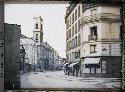 RECORD DATE NOT STATED Paris (5), France rue Saint-Jacques at the angle of... Stock Photos