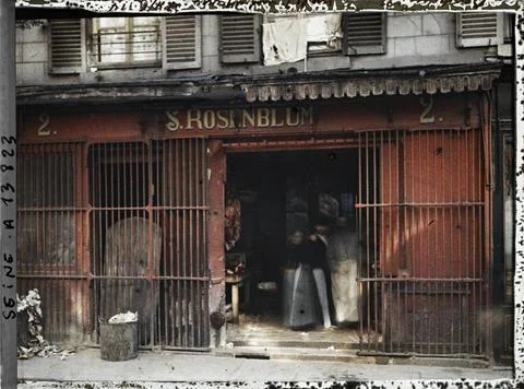 RECORD DATE NOT STATED Paris (4th arr.), France La Boucherie Rosenblum, ru... Stock-Fotos
