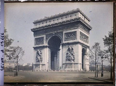 RECORD DATE NOT STATED Paris (VIIIE arr.), France The Arc de Triomphe Plac... Foto stock