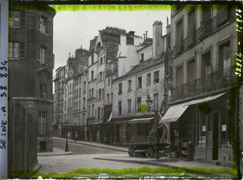 RECORD DATE NOT STATED Paris (5), France rue Boutebrie, at the angle of th... 스톡 사진