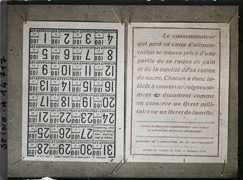 RECORD DATE NOT STATED Paris, France Bread Map of October , (French - ï»¿P Stockfoto's