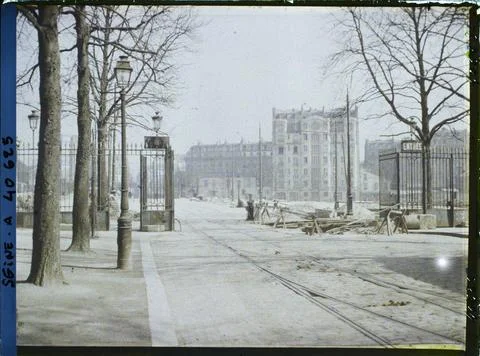 RECORD DATE NOT STATED Paris (16th arr.), France Location of the old forti... 写真素材