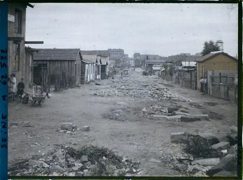 RECORD DATE NOT STATED Paris (18th arr.), France seen from the zone , at t... Stock Photos