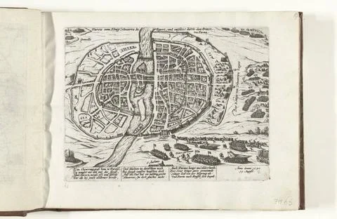 RECORD DATE NOT STATED  Paris besieged by Hendrik IV and relieved by Parma... Stockfoto's