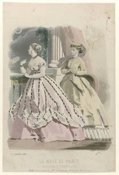 RECORD DATE NOT STATED  Paris fashion, September 1, 1866: Fabs and new pro... Foto stock