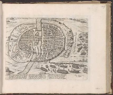RECORD DATE NOT STATED  Paris besieged by Hendrik IV and relieved by Parma... Fotos Stock