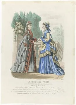 RECORD DATE NOT STATED  Paris fashion, ca. 1871, No. 42: scarf dresses (..... Foto stock