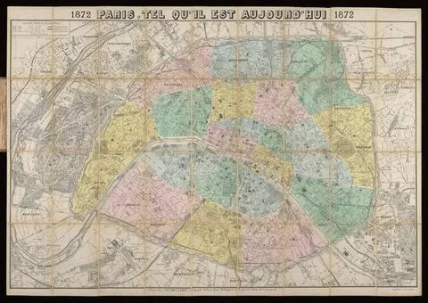RECORD DATE NOT STATED  Paris, tel qu il est aujourd hui : 1872, 1872. 187... Stock Photos