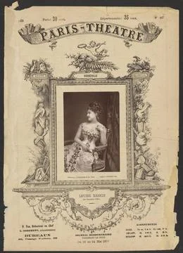RECORD DATE NOT STATED  Paris Theatre: Louise Massin. J. Emile Tourtin, ph... 스톡 사진