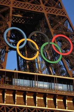 RECORD DATE NOT STATED PARIS, FR - AUGUST 5: View of the Eiffel Tower in P... Stockfoto's
