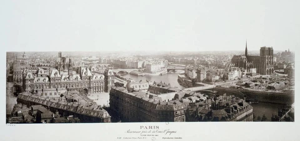 RECORD DATE NOT STATED  Paris, Panorama taken from the Saint-Jacques tower... Stock Photos