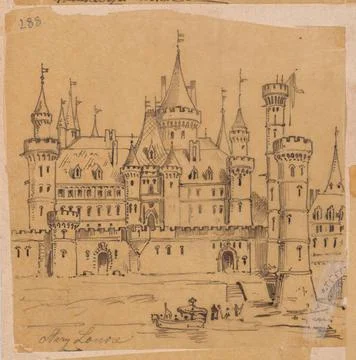 RECORD DATE NOT STATED  Paris: medieval Louvre - view of the castle from t... Stock Photos