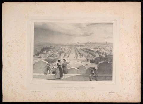 RECORD DATE NOT STATED  Paris, View of the Champs Elysees; Arnout, Jules L... 写真素材