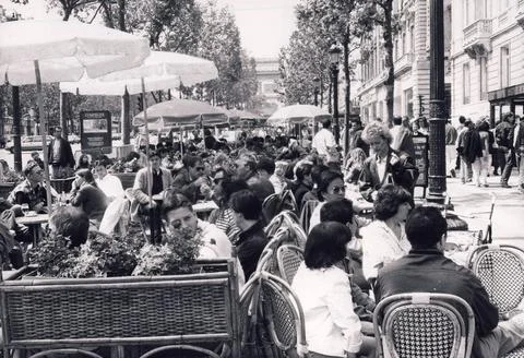 RECORD DATE NOT STATED Paris /France / may-1994 / Paris life in may-1994 f... 스톡 사진