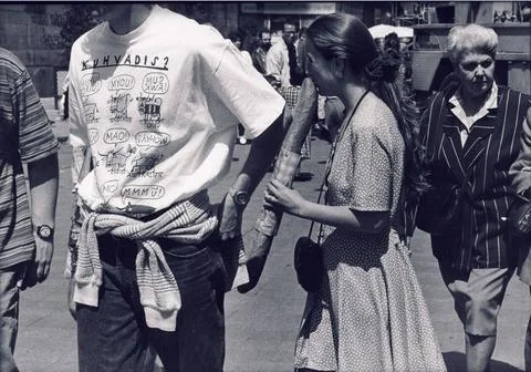 RECORD DATE NOT STATED Paris /France / may-1994 / Paris life in may-1994 f... 스톡 사진