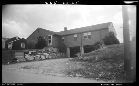 RECORD DATE NOT STATED Parish Rd 63-65 , Duplexes. Needham Building Collec... 스톡 사진