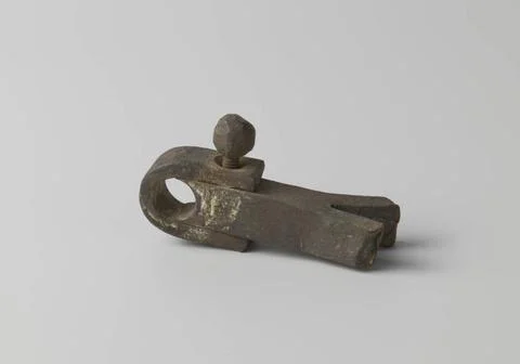 RECORD DATE NOT STATED  Part, hinge (?) Hek door with pointed arch groins ... Stock Photos