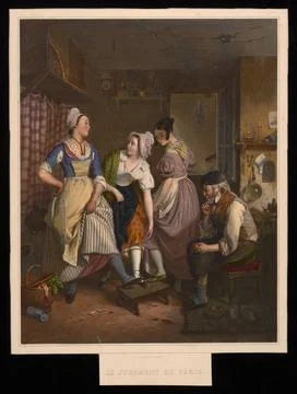 RECORD DATE NOT STATED  Parys court; Lemercier, Benard et Cie (Paris; Lito... Stock Photos