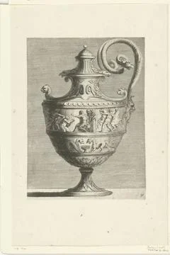 RECORD DATE NOT STATED  Pass jug with lid, 1667 print There are two Frisia... 스톡 사진