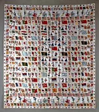 RECORD DATE NOT STATED Patchwork Cover (USA); silk, cotton Copyright: xpie... Fotos de archivo
