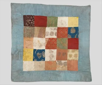 RECORD DATE NOT STATED  Patchwork of Woven Textiles China 13th 14th centur... Fotos de archivo