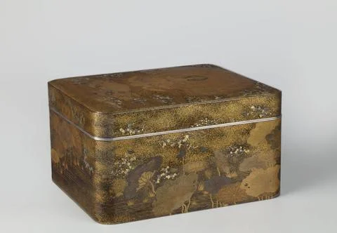 RECORD DATE NOT STATED  Pauw -myoo, 1890 - 1900 A rectangular, high box wi... Stock Photos