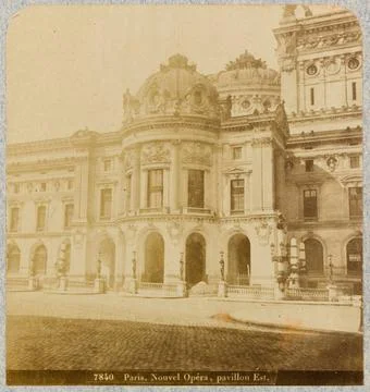 RECORD DATE NOT STATED  Pavilion is from the Garnier Opera. Paris (ixeme a... 스톡 사진