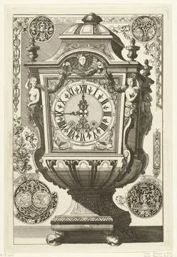 RECORD DATE NOT STATED  Pendulum In the form of a rectangular urn, Anonymo... Stock Photos