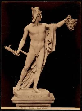 RECORD DATE NOT STATED Perseo - Canova - Museo Vaticano , Sculpture, Heroe... Stock Photos