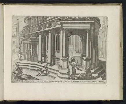 RECORD DATE NOT STATED  Peter and John Heal a Paralyzed Man at the Temple ... 스톡 사진